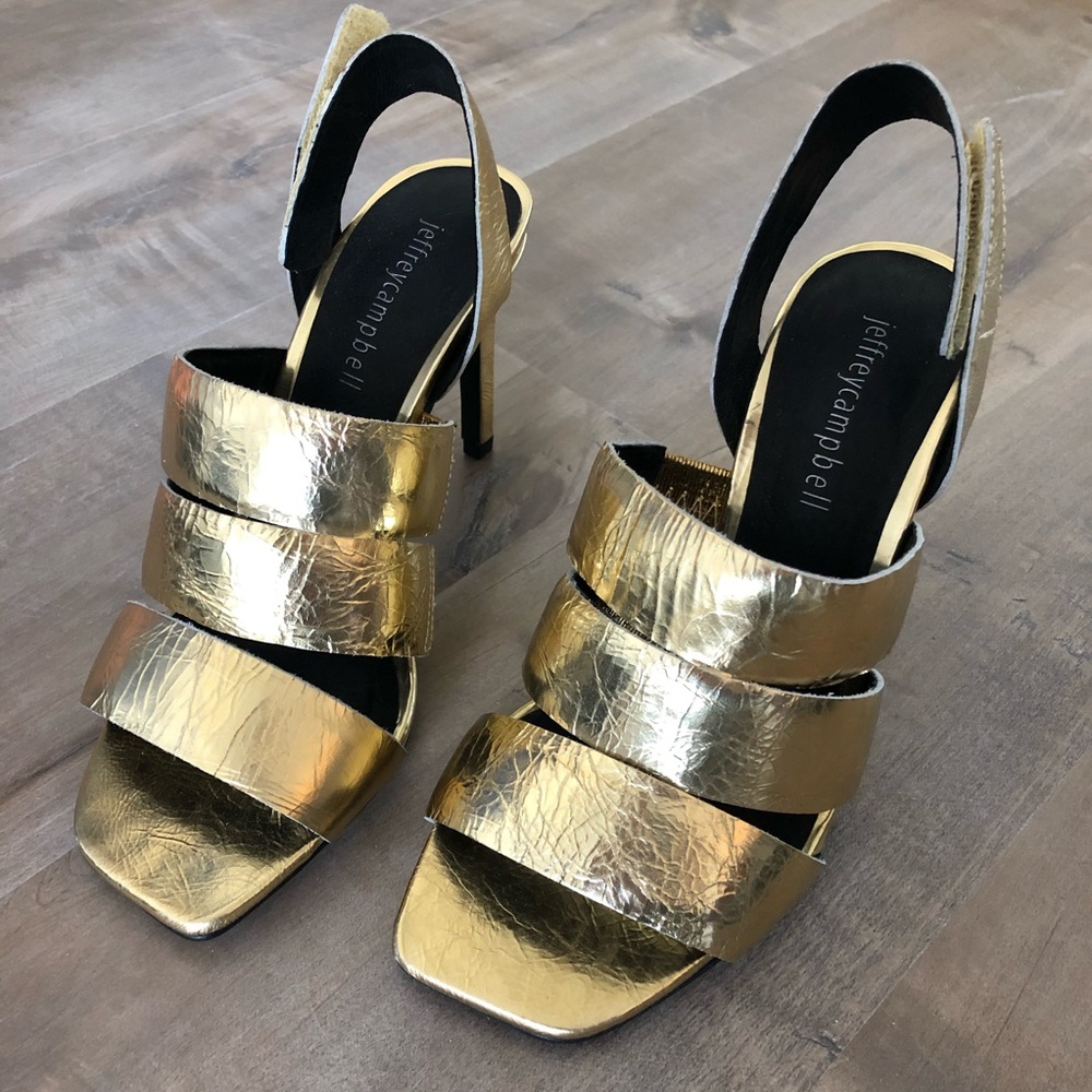 Jeffrey Campbell - Gold Heels